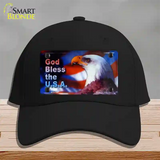 God Bless USA Eagle Novelty License Plate Hat Cotton / Black