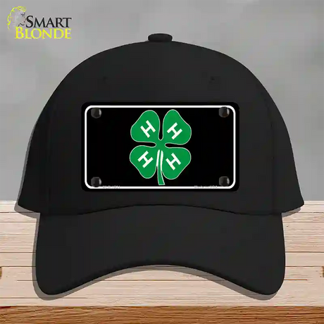 4-H Novelty License Plate Hat Cotton / Black