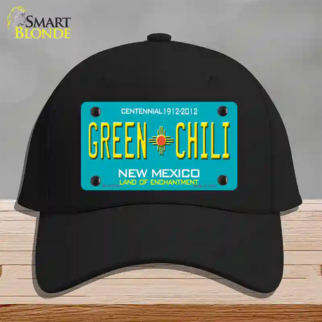 Green Chili New Mexico Novelty License Plate Hat Cotton / Black