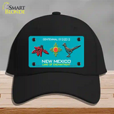 Red Chili & Road Runner New Mexico Teal Novelty License Plate Hat Cotton / Black