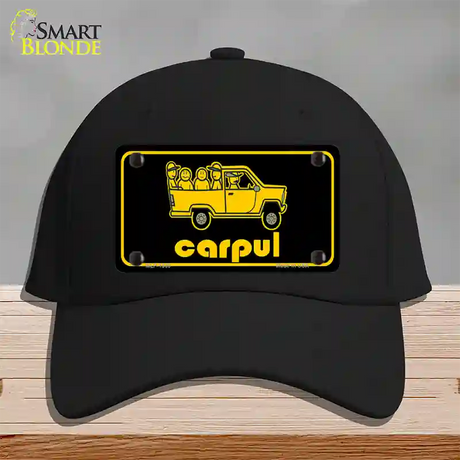 Carpul Novelty License Plate Hat Cotton / Black