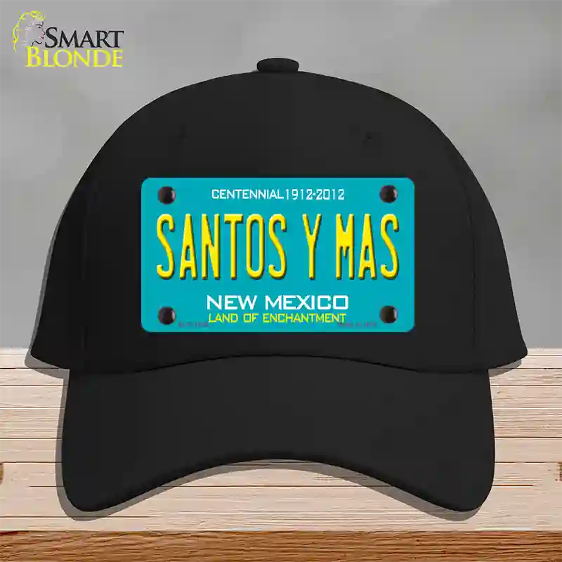 New Mexico Santos Y Mas Novelty License Plate Hat Cotton / Black