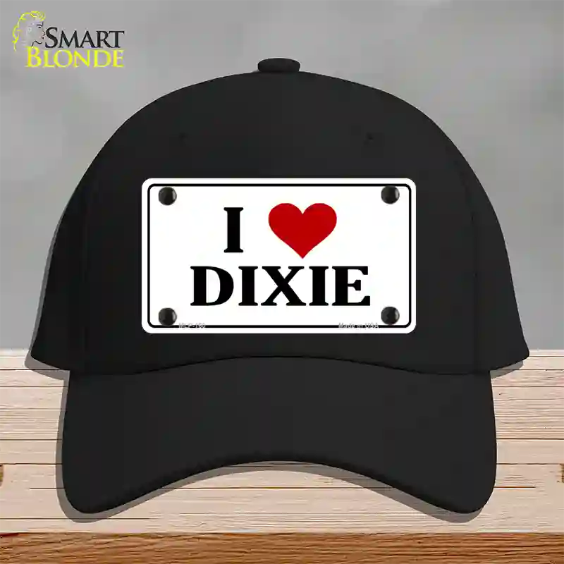 I Love Dixie Novelty License Plate Hat Cotton / Black