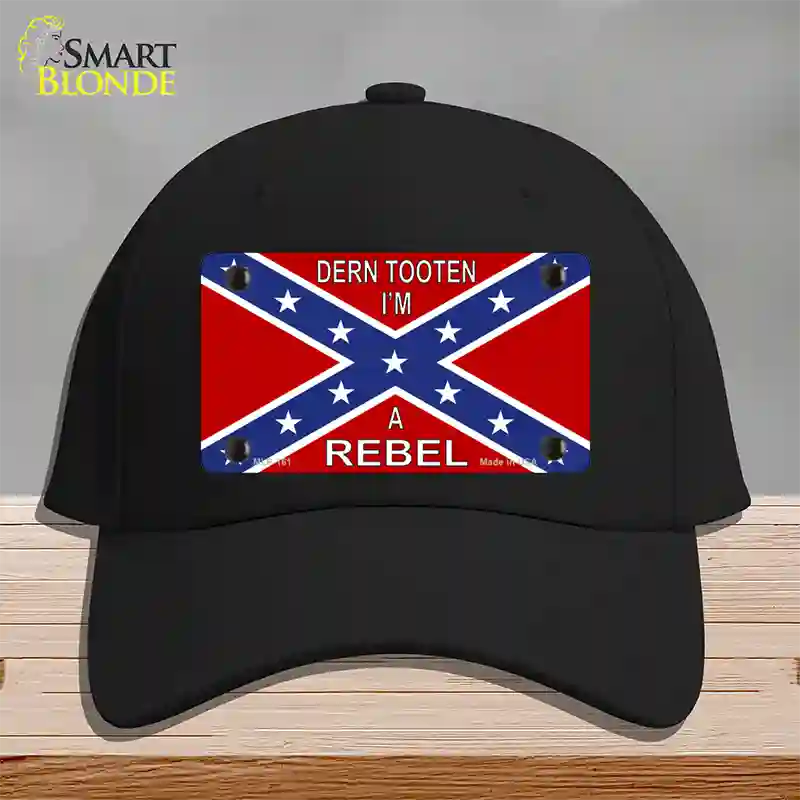 Im A Rebel Novelty License Plate Hat Cotton / Black