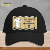 Pencil Sketch Dalmatian Novelty License Plate Hat Cotton / Black