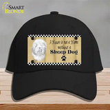 Pencil Sketch Sheep Novelty License Plate Hat Cotton / Black