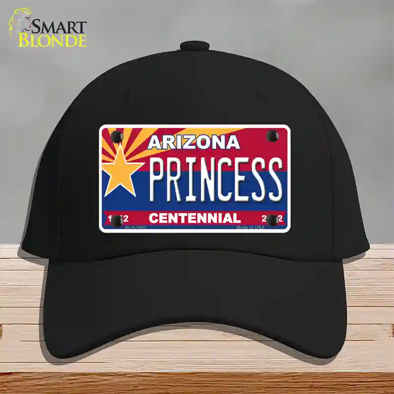 Arizona Centennial Princess Novelty License Plate Hat Cotton / Black