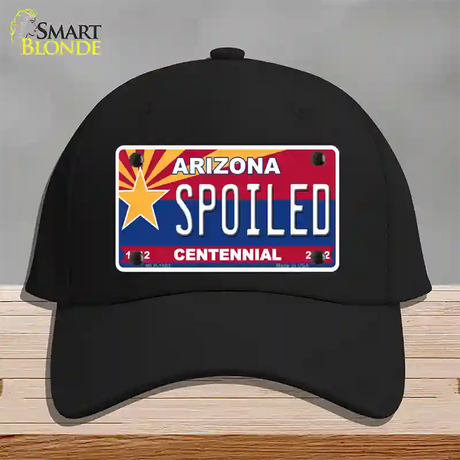 Arizona Centennial Spoiled Novelty License Plate Hat Cotton / Black