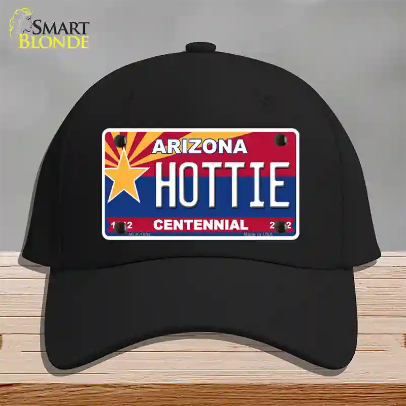 Arizona Centennial Hottie Novelty License Plate Hat Cotton / Black