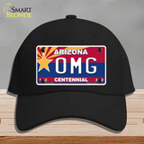 Arizona Centennial OMG Novelty License Plate Hat Cotton / Black