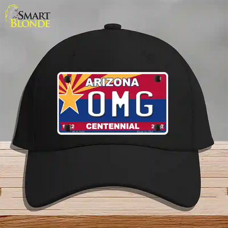 Arizona Centennial OMG Novelty License Plate Hat Cotton / Black