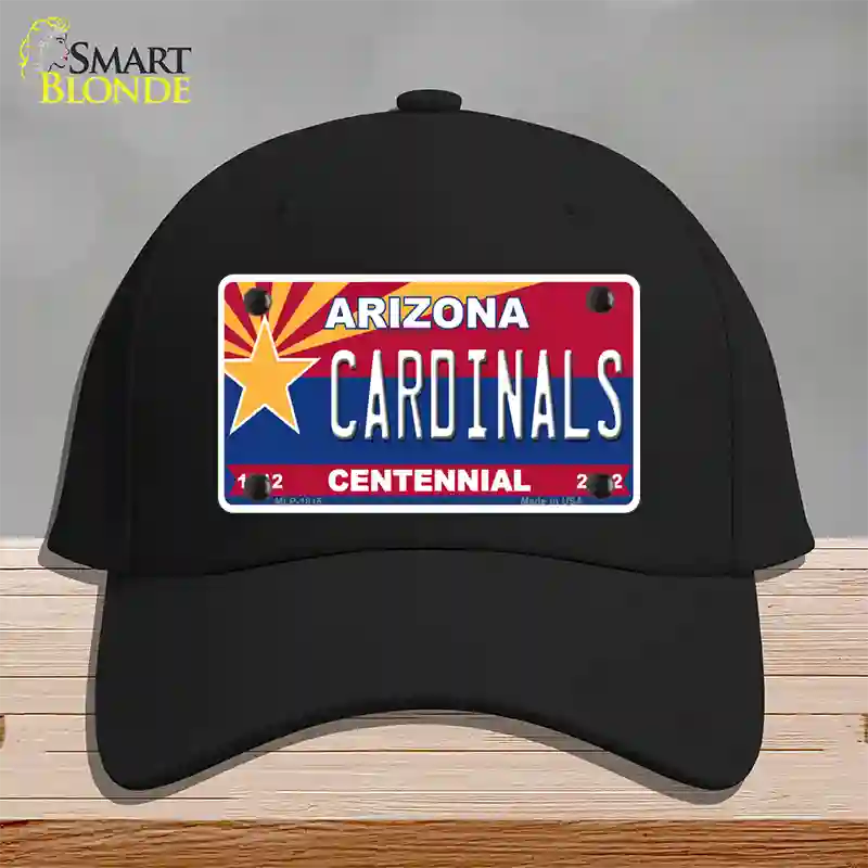 Arizona Centennial Cardinals Novelty License Plate Hat Cotton / Black