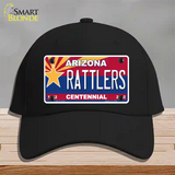 Arizona Centennial Rattlers Novelty License Plate Hat Cotton / Black