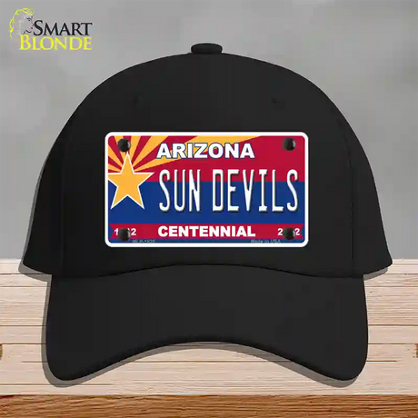 Arizona Centennial Sun Devils Novelty License Plate Hat Cotton / Black