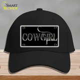 Cowgirl Black Novelty License Plate Hat Cotton / Black