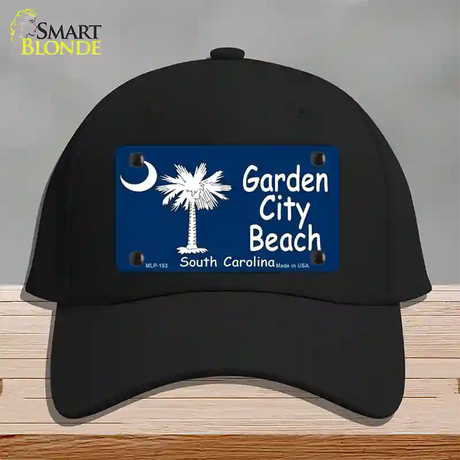 Garden City Beach South Carolina Novelty License Plate Hat Cotton / Black