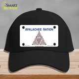 Apalachee Nation Flag Novelty License Plate Hat Cotton / Black