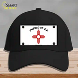 Zia Pueblo Flag Novelty License Plate Hat Cotton / Black