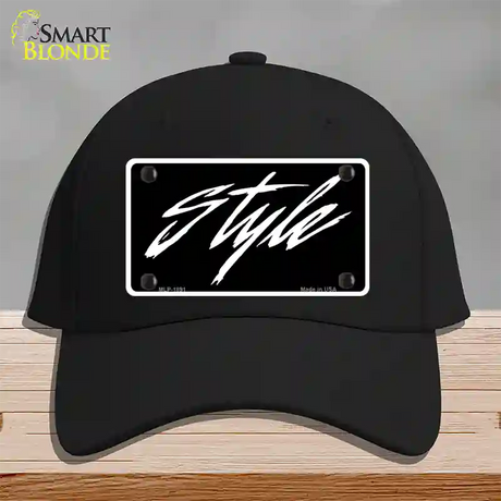 Style Novelty License Plate Hat Cotton / Black