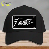 Faster Novelty License Plate Hat Cotton / Black