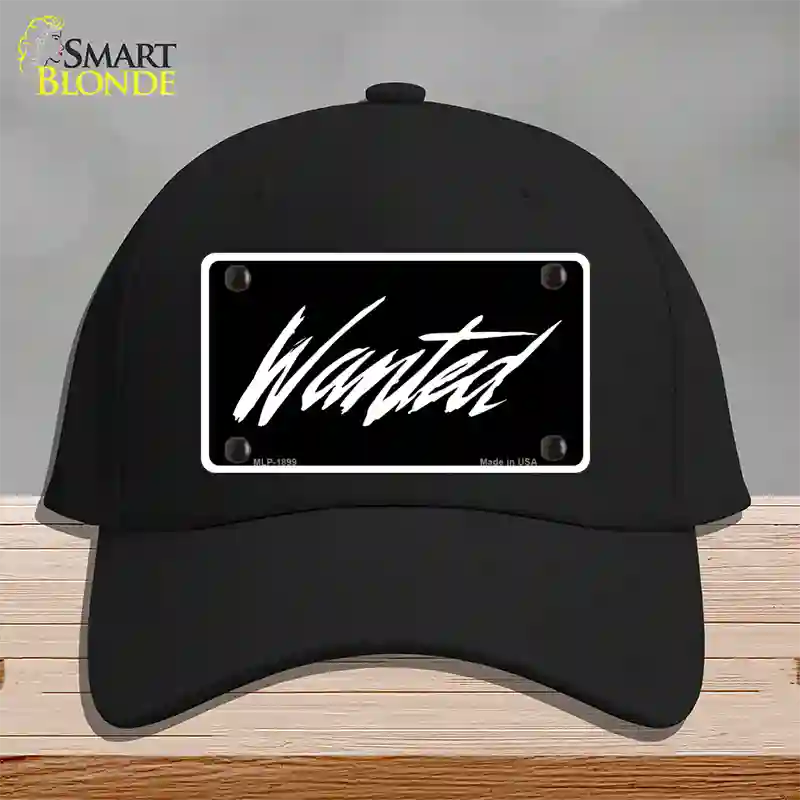 Wanted Novelty License Plate Hat Cotton / Black