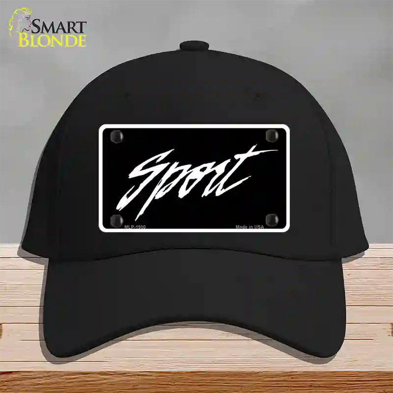 Sport Novelty License Plate Hat Cotton / Black