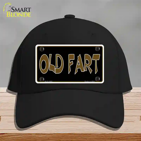 Old Fart Novelty License Plate Hat Cotton / Black