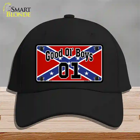 Good Ol Boys Confederate Flag Novelty License Plate Hat Cotton / Black