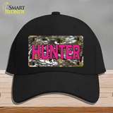 Pink Hunter Novelty License Plate Hat Cotton / Black