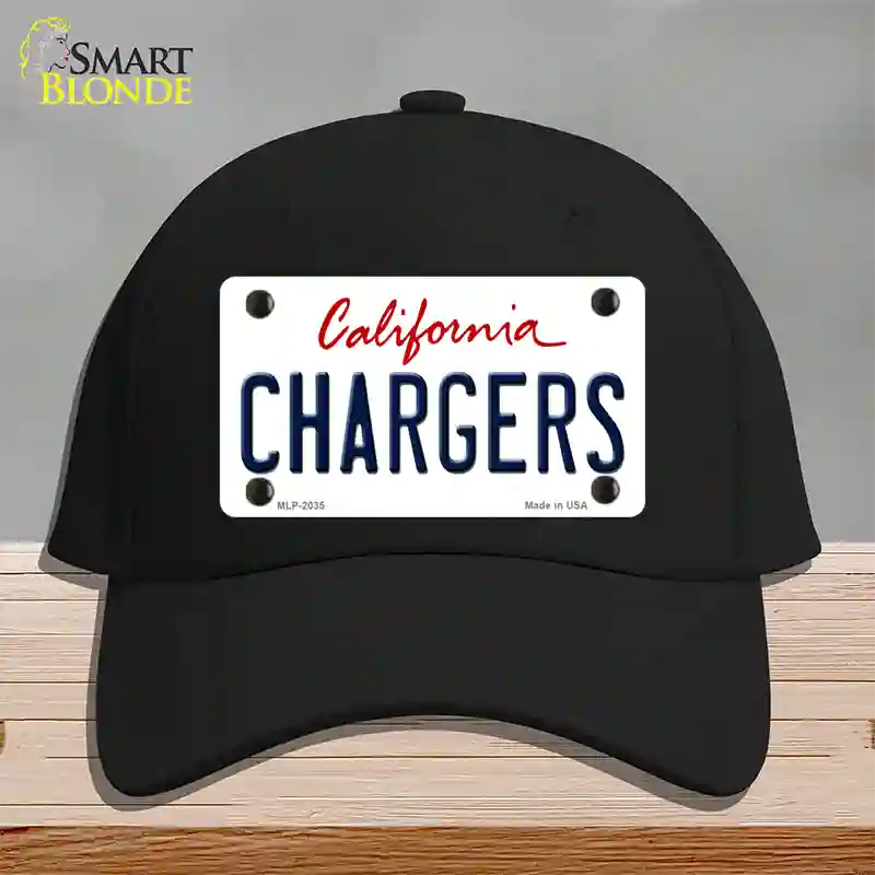 Chargers California State Novelty License Plate Hat Cotton / Black