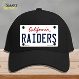 Raiders California State Novelty License Plate Hat Cotton / Black