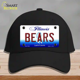 Bears Illinois State Novelty License Plate Hat Cotton / Black