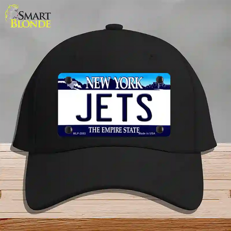 Jets New York State Novelty License Plate Hat Cotton / Black