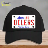 Oilers Alberta Canada Province Novelty License Plate Hat Cotton / Black