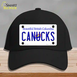 Canucks British Columbia Canada Province Novelty License Plate Hat Cotton / Black