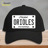 Orioles Maryland State Novelty License Plate Hat Cotton / Black