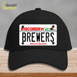 Brewers Wisconsin State Novelty License Plate Hat Cotton / Black