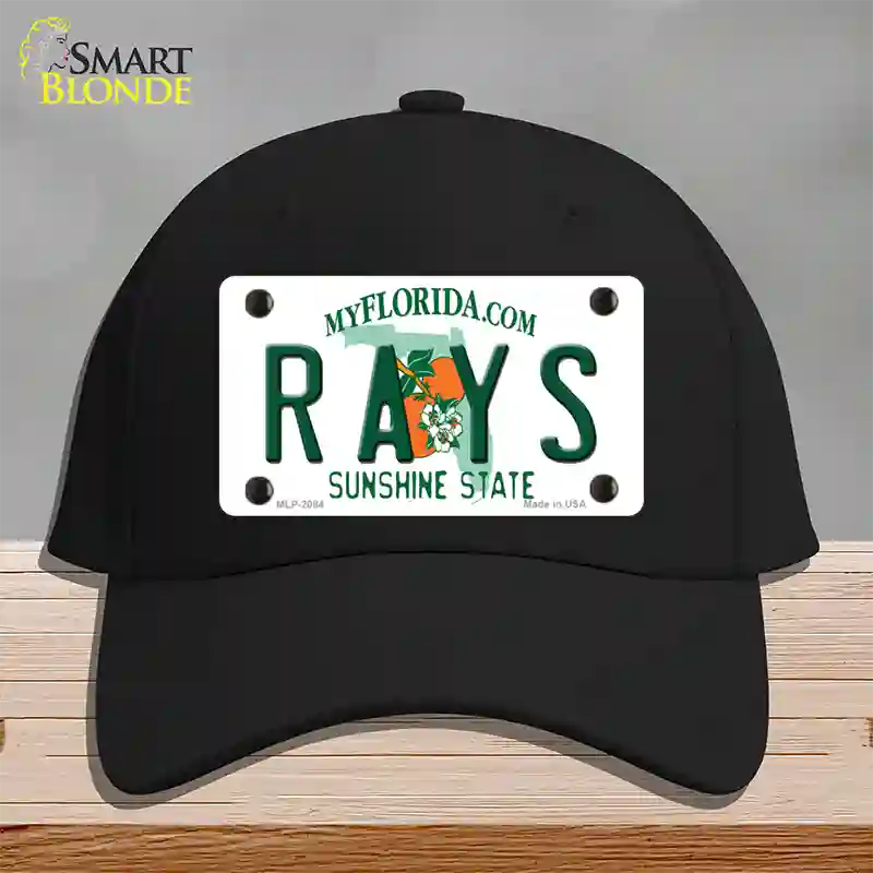 Rays Florida State Novelty License Plate Hat Cotton / Black