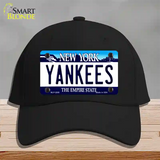 Yankees New York State Novelty License Plate Hat Cotton / Black