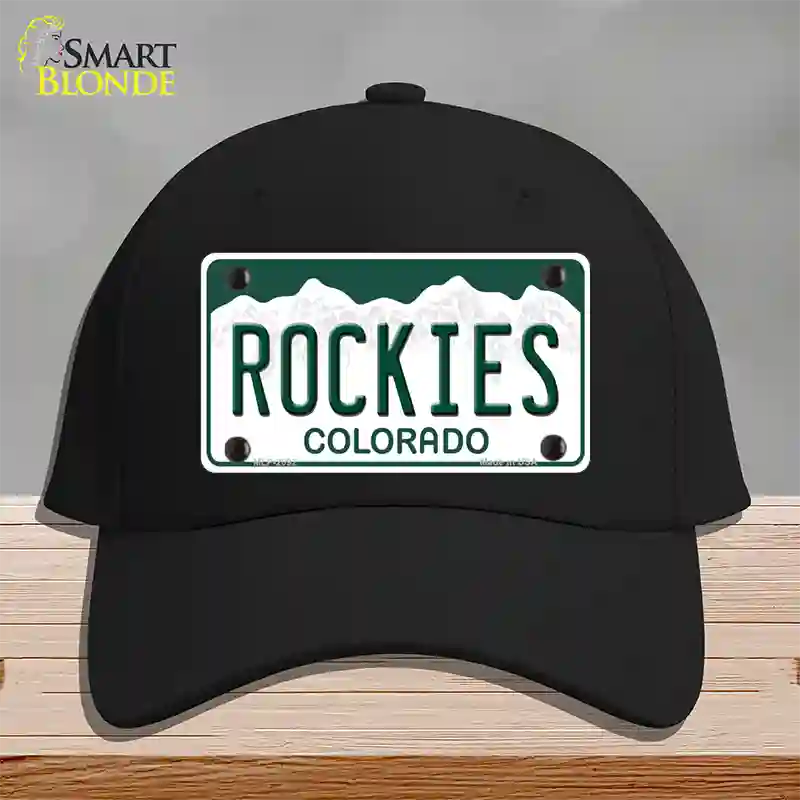 Rockies Colorado State Novelty License Plate Hat Cotton / Black