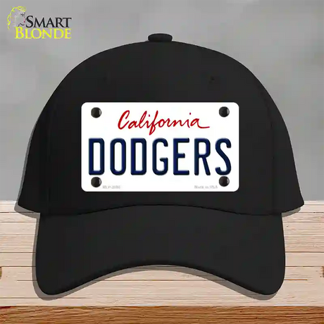 Dodgers California State Novelty License Plate Hat Cotton / Black