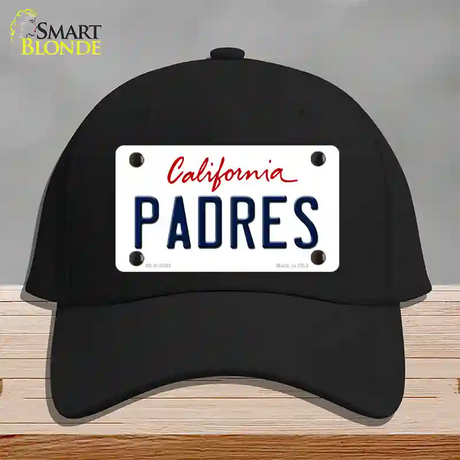 Padres California State Novelty License Plate Hat Cotton / Black