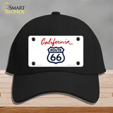 Route 66 Shield California Novelty License Plate Hat Cotton / Black