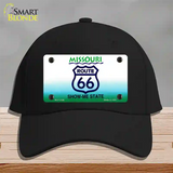 Route 66 Shield Missouri Novelty License Plate Hat Cotton / Black