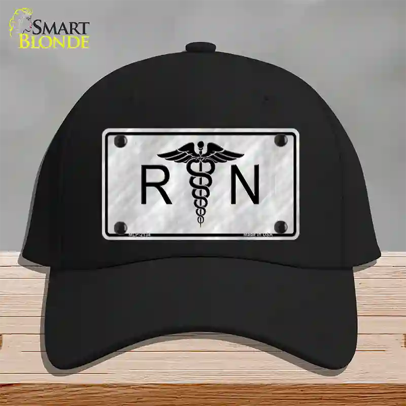 RN Novelty License Plate Hat Cotton / Black