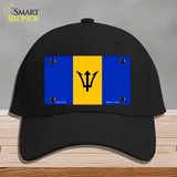 Barbados Flag Novelty License Plate Hat Cotton / Black