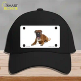 Boxer Dog Novelty License Plate Hat Cotton / Black