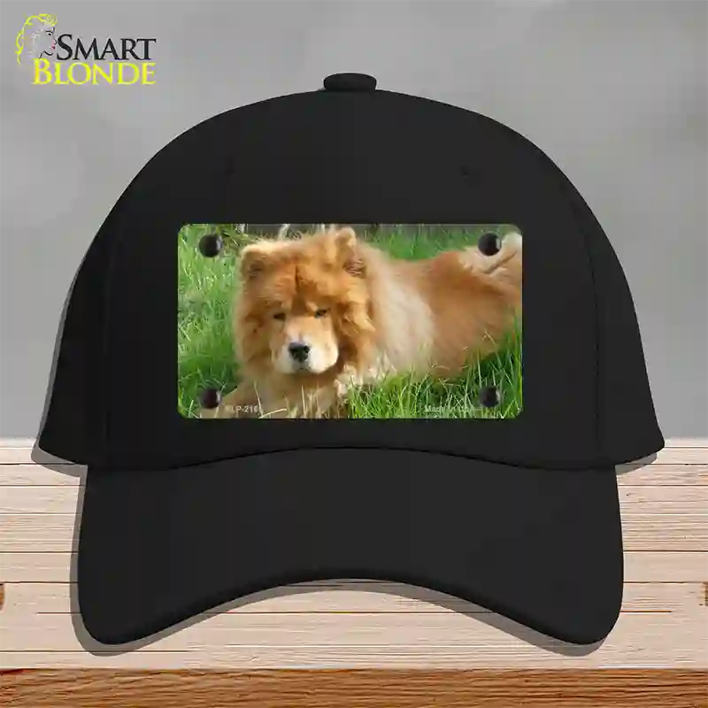 Chow Chow Dog Novelty License Plate Hat Cotton / Black