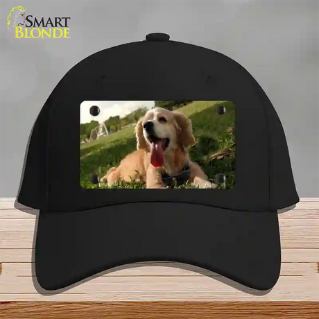 Cocker Spaniel Dog Novelty License Plate Hat Cotton / Black