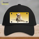 Golden Retriever Dog Novelty License Plate Hat Cotton / Black